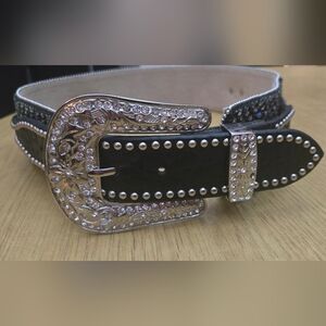 Sparkly Western Belt w/ Rhinestones & Studs – Size Small (38”)